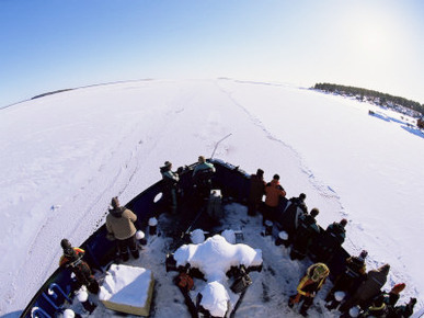 Icebreaker Arctic Explorer, Gulf of Bothnia, Lapland, Sweden, Scandinavia