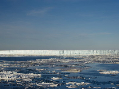 Iceberg and Pack Ice, Weddell Sea, Antarctic Peninsula, Antarctica, Polar Regions
